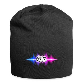 Lost in Music Sound Waves - Jersey Beanie - black - Front