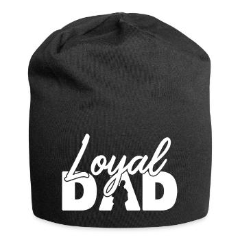 Loyal Dad Silhouette Fatherhood Pride - Jersey Beanie - black - Front