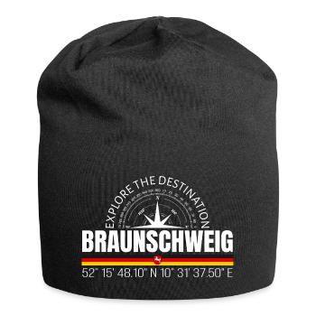 Braunschweig - Bonnet en jersey - noir - Devant