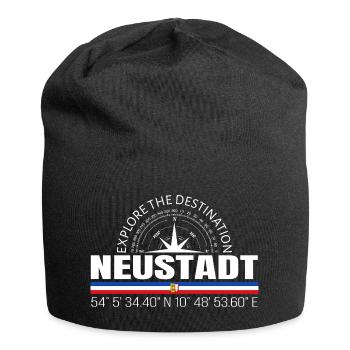 Neustadt - Jersey-Beanie - Schwarz - Vorne