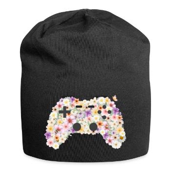 Manette florale : Contrôleur d’art floral - Bonnet en jersey - noir - Devant