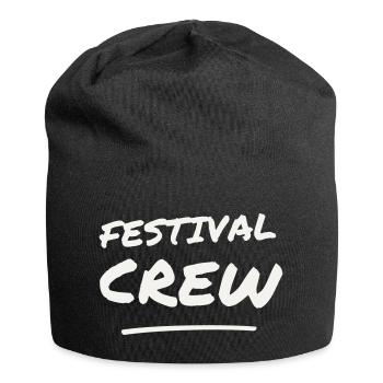Festival Crew Brush Lettering Team Staff Event - Jersey Beanie - black - Front
