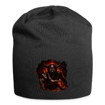 Démon infernal – Horreur du feu infernal | Dark Fantasy - Bonnet en jersey - noir - Devant