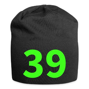 Néon numéro 39 - Bonnet en jersey - noir - Devant