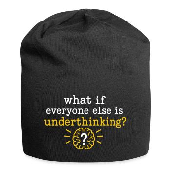 Et si tout le monde réfléchissait trop - Bonnet en jersey - noir - Devant