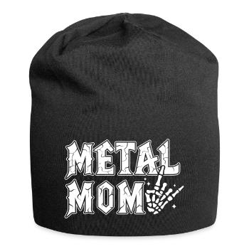 Metal Mom Gift Mom Heavy Metal Rock - Jersey-Beanie - Schwarz - Vorne