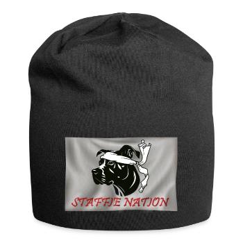 Staffie Nation - 059 - Jersey Beanie - black - Front