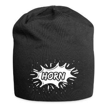 Horn as a gift - Jersey Beanie - black - Front