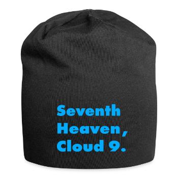 IN SEVENTH HEAVEN, ON CLOUD 9 - Jersey Beanie - black - Front