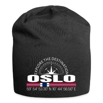 Oslo - Jersey Beanie - black - Front