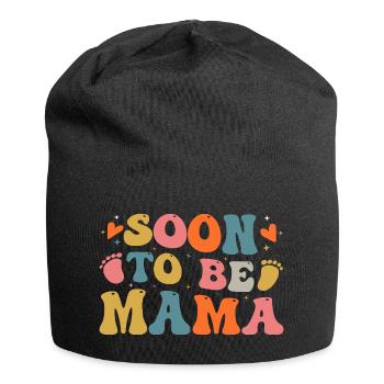 Soon To Be Mama - Jersey Beanie - black - Front