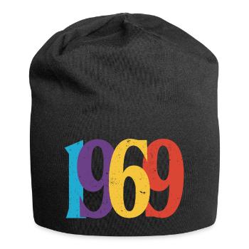 Geboren 1969 Geburtstagsgeschenk Geburtstag 69 - Jersey-Beanie - Schwarz - Vorne