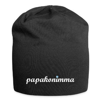 papakonimma Papa Vater Geschenk Vatertag bayrisch - Jersey-Beanie - Schwarz - Vorne