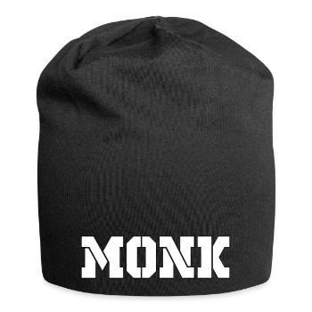 MONK white - Jersey-Beanie - Schwarz - Vorne