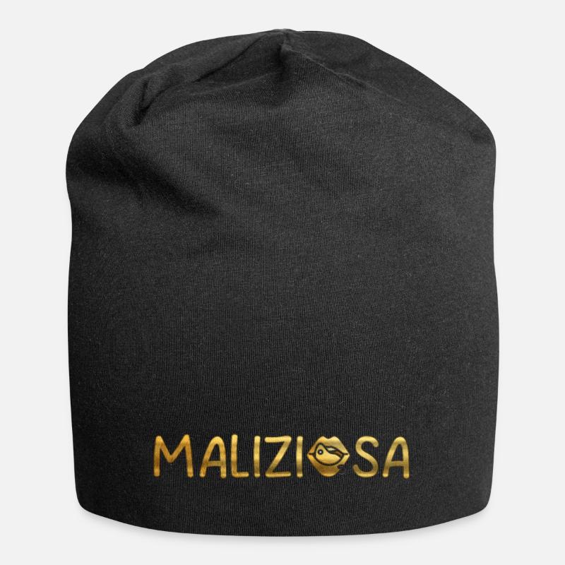 Mischievous Golden Version - Jersey Beanie - black