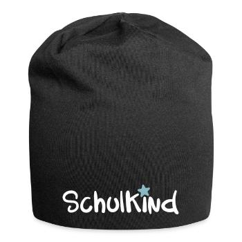 SCHULKIND Einschulung Schulanfänger Schulstart - Jersey-Beanie - Schwarz - Vorne