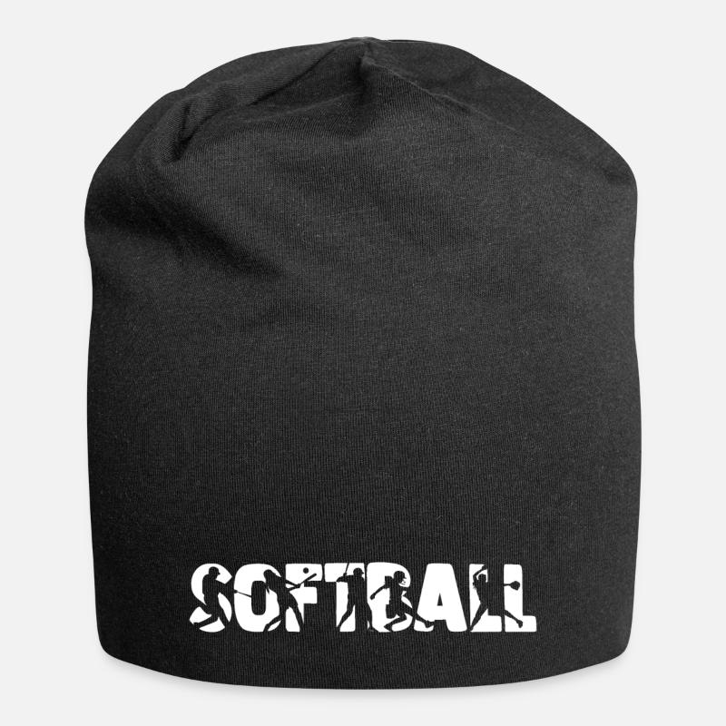 SOFTBALL - White - Jersey Beanie - black