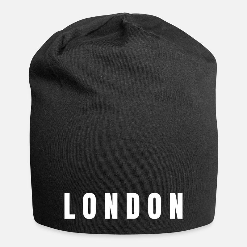 L O N D O N - London lover - Jersey Beanie - black