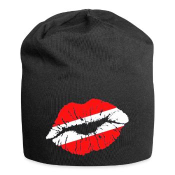Kuss (Österreich / Austria) 01 - Jersey-Beanie - Schwarz - Vorne