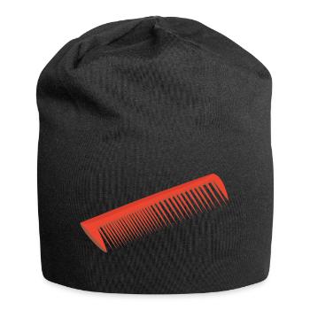 hairdresser barber barbier friseur coiffeur bart b - Jersey-Beanie - Schwarz - Vorne