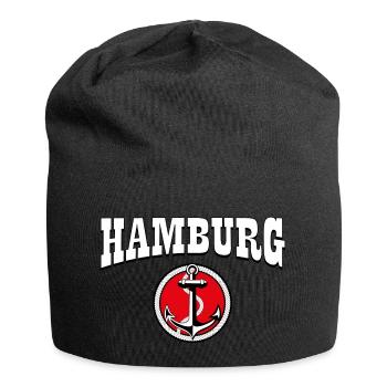 60 Hamburg Anker Anchor - Jersey-Beanie - Schwarz - Vorne