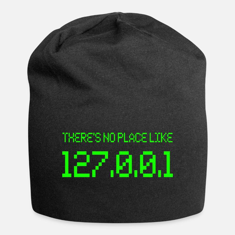Computer IP Netzwerk Technik - Jersey-Beanie - Schwarz
