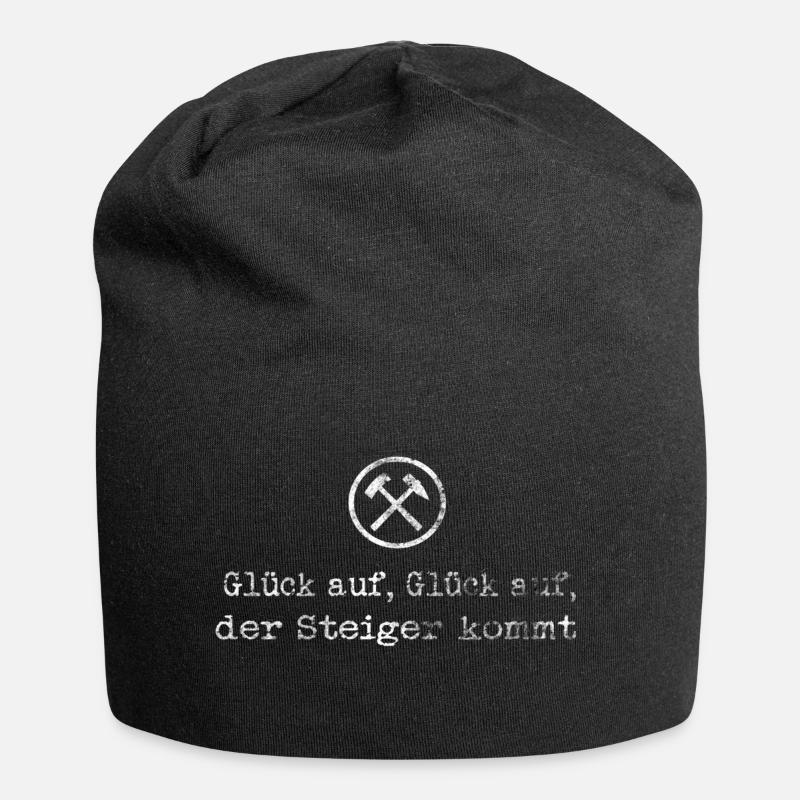 Steigerlied Glück auf - Jersey-Beanie - Schwarz