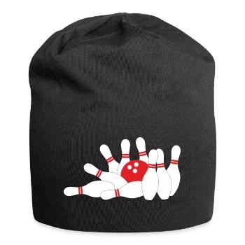 jeu de quilles - Bonnet en jersey - noir - Devant