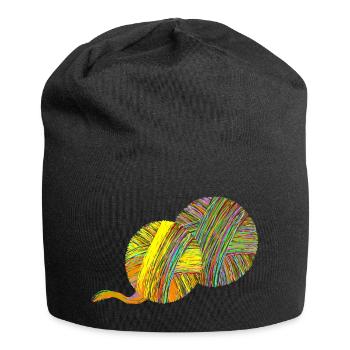 ball of yarn - Jersey Beanie - black - Front