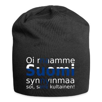 Suomi Finland Flag anthem Patriot - Bonnet en jersey - noir - Devant