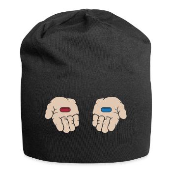 Pilule Rouge Pilule Bleue - Bonnet en jersey - noir - Devant