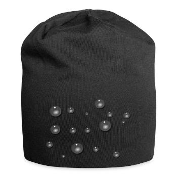 Goutte d’eau Pluie - Bonnet en jersey - noir - Devant