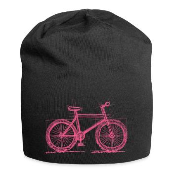 Skizzefahrrad Pink - Jersey-Beanie - Schwarz - Vorne