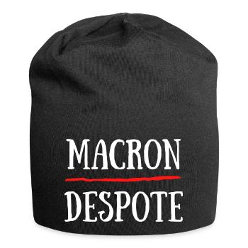 Macron Despote Pass Sanitaire Covid - Bonnet en jersey - noir - Devant