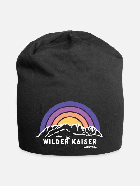 Wilder Kaiser Tirol Kitzbühel Österreich Wandern - Jersey-Beanie - Schwarz