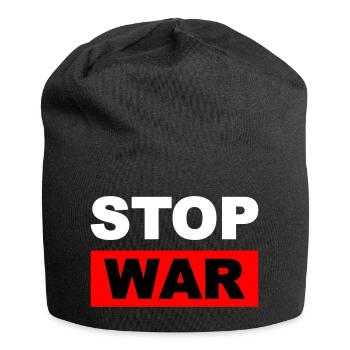 ukraine stop war - Jersey-Beanie - Schwarz - Vorne