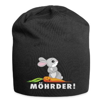 Möhrder - Jersey-Beanie - Schwarz - Vorne