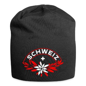 Gentiane suisse - Bonnet en jersey - noir - Devant