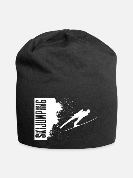 skispringer - skijumper Skispringen Ski jumping - Jersey-Beanie - Schwarz