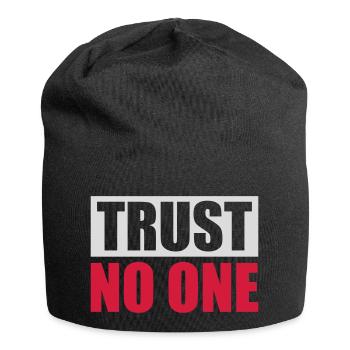 ne faites confiance à personne pour ne citer - Bonnet en jersey - noir - Devant