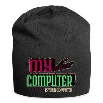 Present Hacking Coding Hacking Computer - Jersey Beanie - black - Front