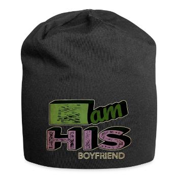 heart funny quote boys birthday present one race - Jersey Beanie - black - Front