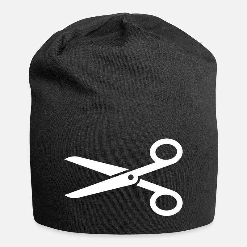 Ciseaux - Bonnet en jersey - noir