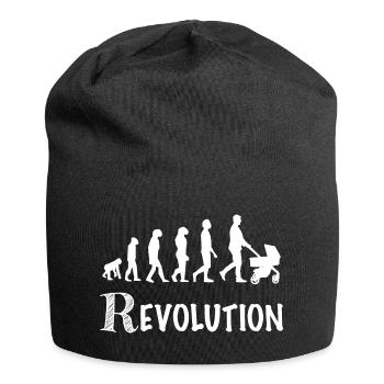 Revolution Daddy Kinderwagen Geburt - Jersey-Beanie - Schwarz - Vorne