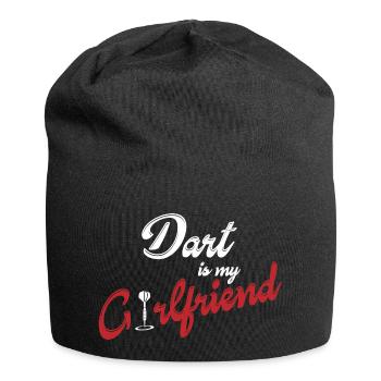 Dartpfeil Dartscheibe Hobby Dart Geschenk - Jersey-Beanie - Schwarz - Vorne