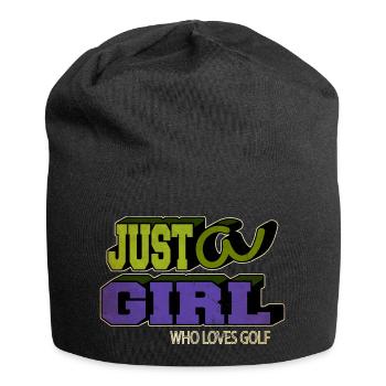 golfcoachgifts fun cadeau putter golfgift golfduvet - Bonnet en jersey - noir - Devant