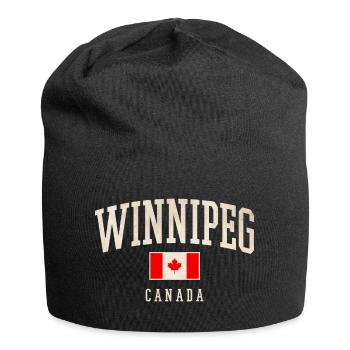 Winnipeg Canada Retro Varsity - Jersey Beanie - black - Front