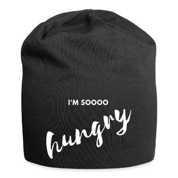 I'm soooo hungry - Jersey Beanie - black - Front