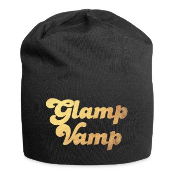 Glamp Vamp Gold Glamping Camping Luxury Cool Camper - Jersey Beanie - black - Front