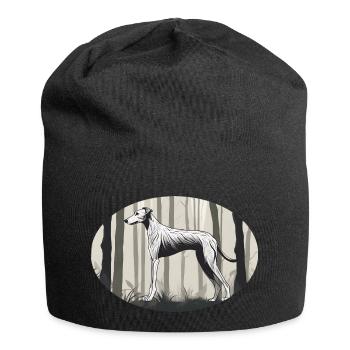 Profile of a Lurcher - Jersey Beanie - black - Front